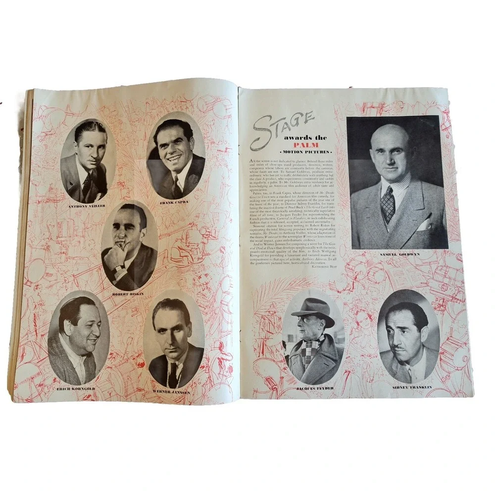 VTG Stage Magazine June 1937 In This Issue Stage Awards The Palms No Label C4‎